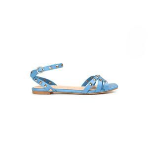 Journee Collection “Zendaya” Faux Leather Studded Slingback Sandals – Size 9.5